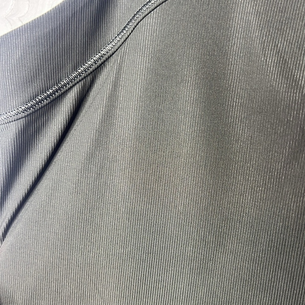 Spanx Go Lightly Ribbed Tie Back Tank Dark Olive Green SZ S - Picture 6 of 10